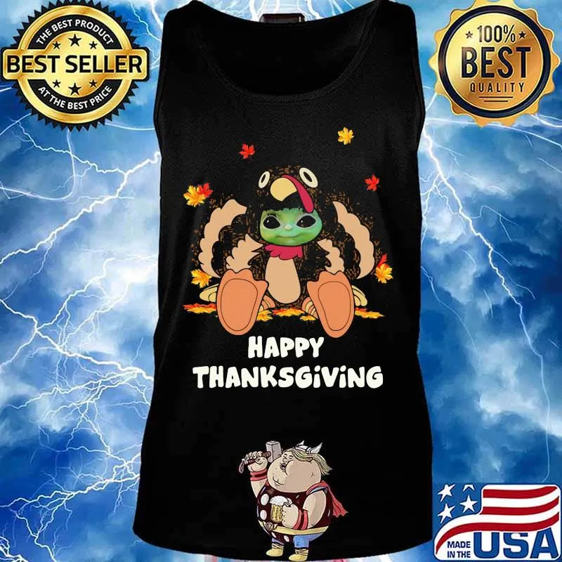 Baby yoda turkey happy thanksgiving s Tank top