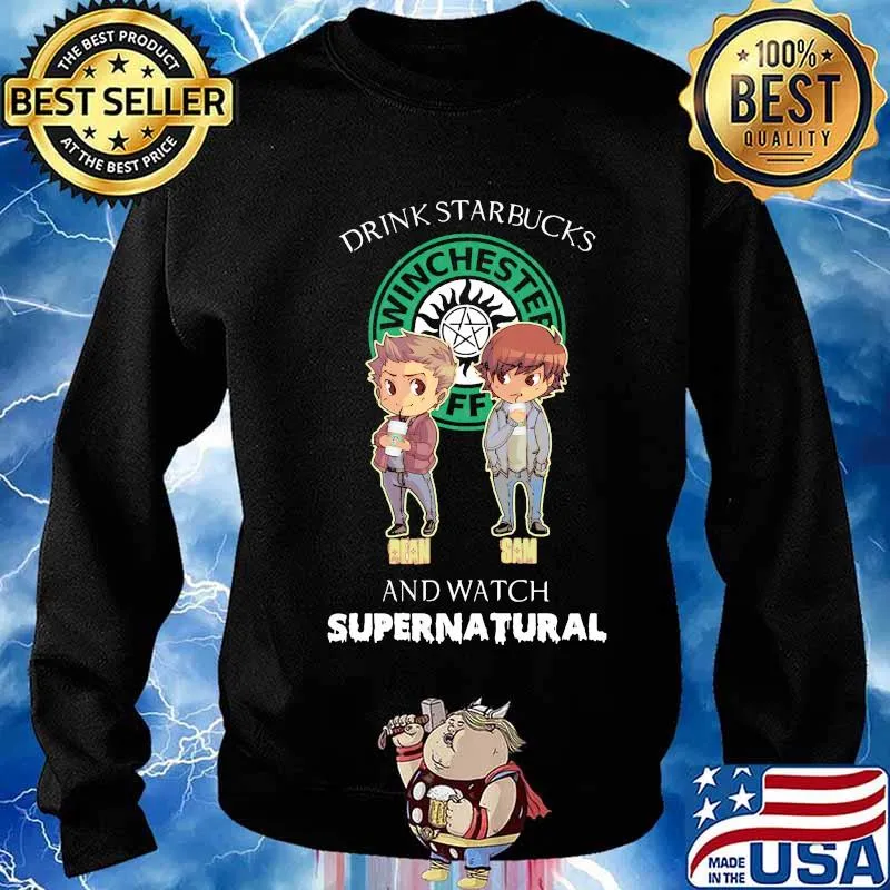 Bean and sam drink starbucks and watch supernatural s Sweater