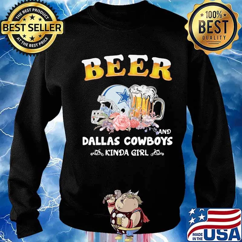 Beer and dallas cowboys kanda girl flowers s Sweater