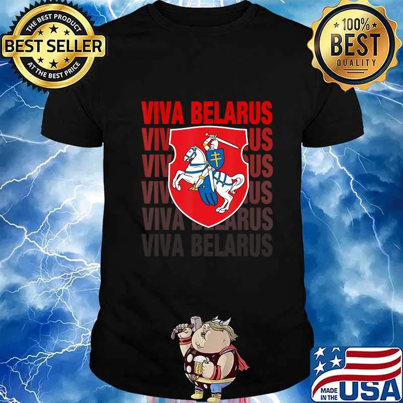 Belarus Pogonya -Belarus Flag White Red White Protest Symbol T-Shirt
