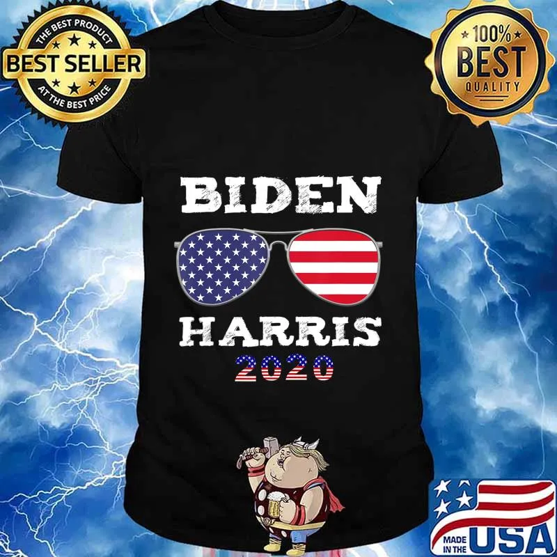 Biden Harris 2020 American Flag Sunglasses T-Shirt