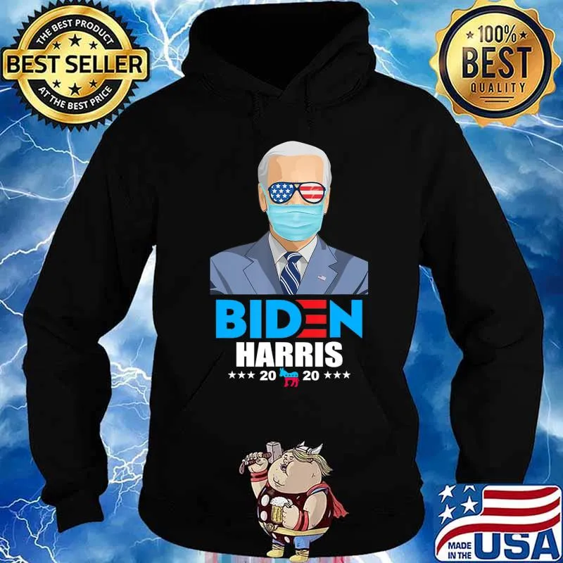 Biden Harris 2020 Shirt Vote Joe Biden Mask 2020 T-Shirt Hoodie