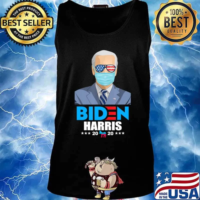 Biden Harris 2020 Shirt Vote Joe Biden Mask 2020 T-Shirt Tank top