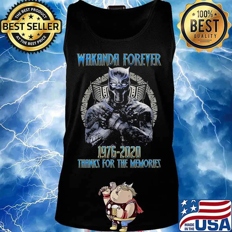 Black panther rip chadwick actor wakanda forever 1976 2020 thanks for the memories s Tank top