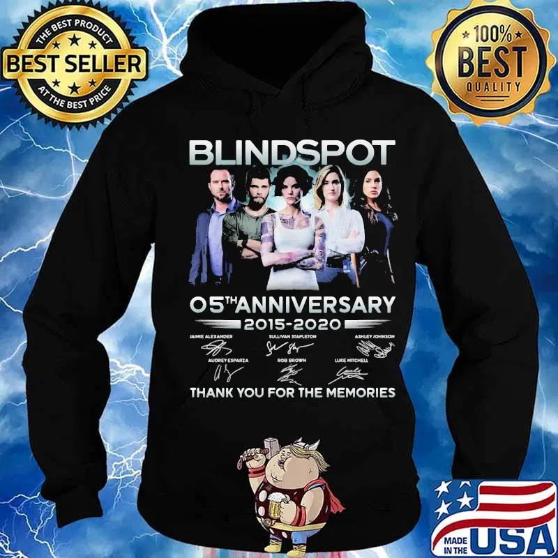 Blindspot 05th anniversary 2015 2020 thank for the memories signatures s Hoodie