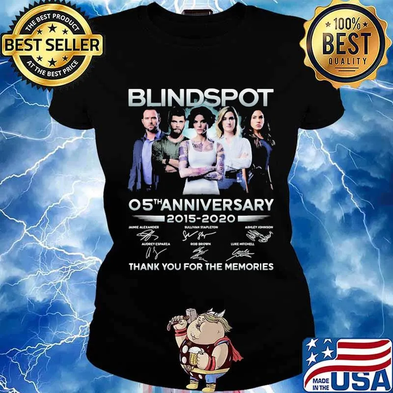 Blindspot 05th anniversary 2015 2020 thank for the memories signatures s Ladies tee