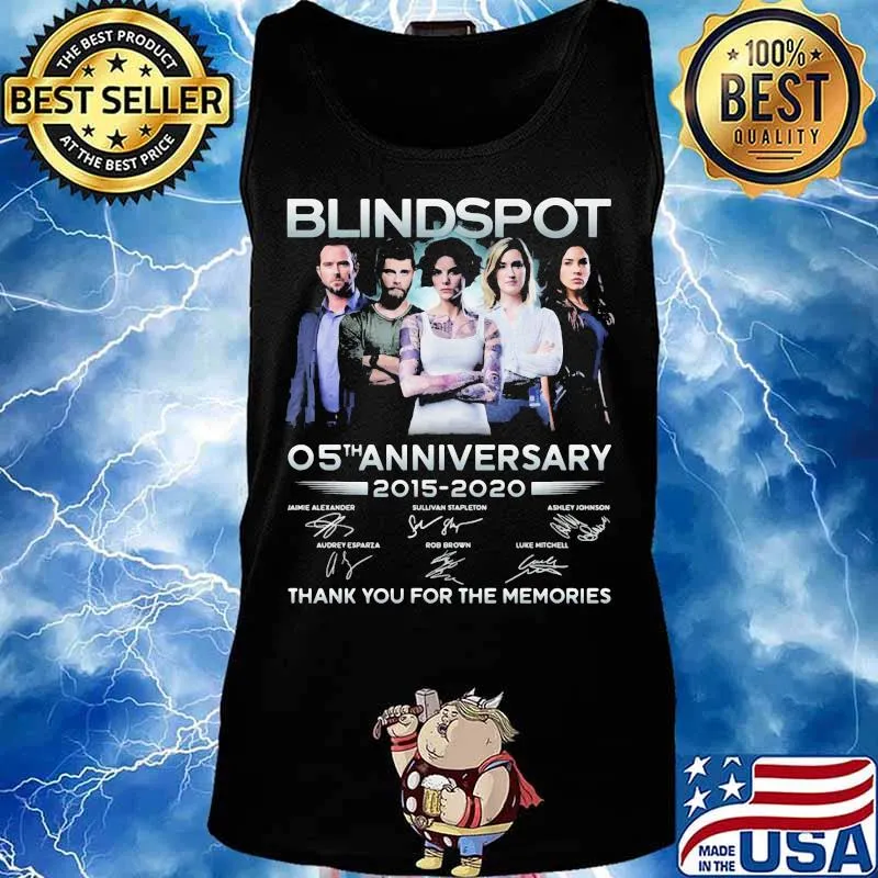 Blindspot 05th anniversary 2015 2020 thank for the memories signatures s Tank top