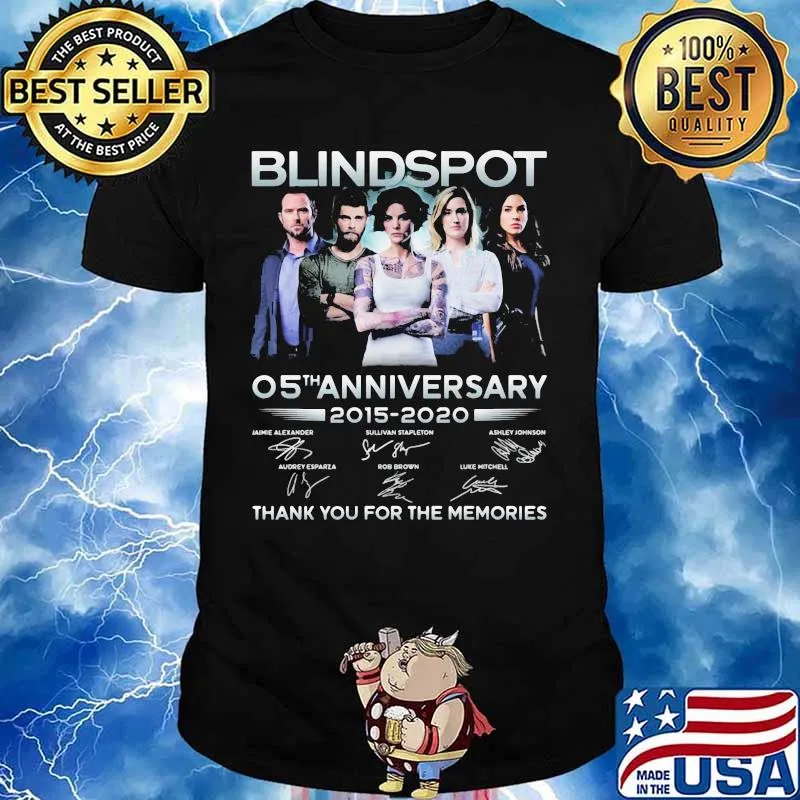 Blindspot 05th anniversary 2015 2020 thank for the memories signatures shirt