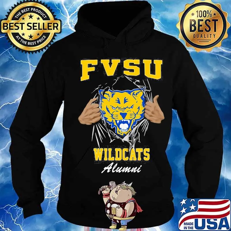 Blood inside cat fvsu wildcats alumni s Hoodie
