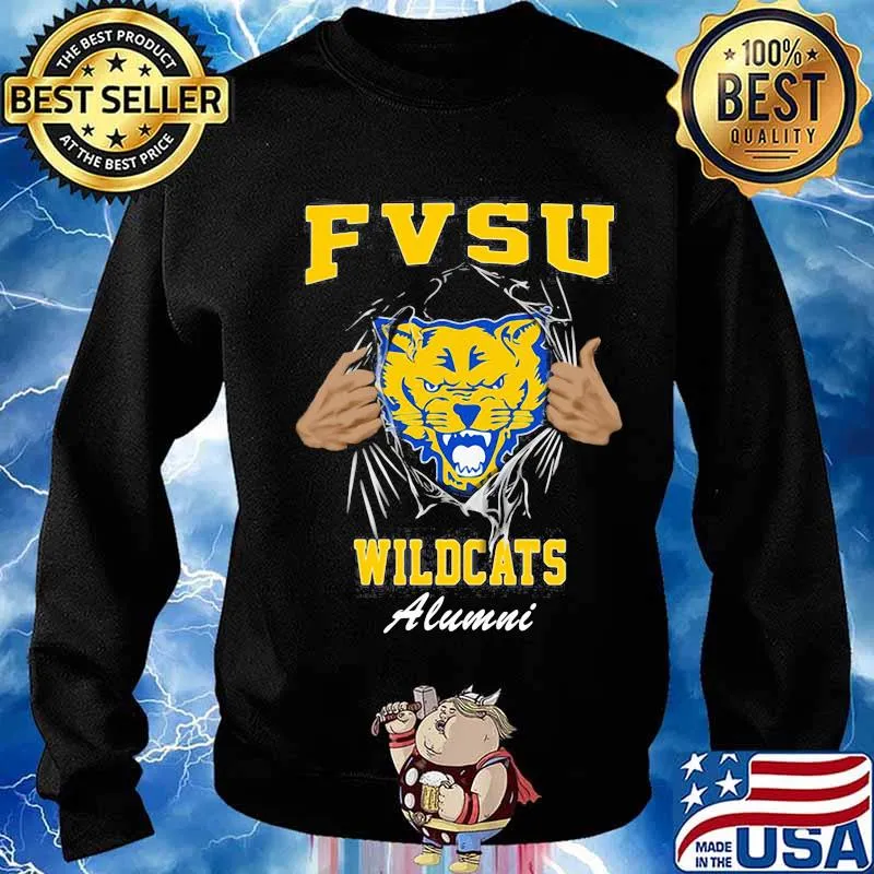 Blood inside cat fvsu wildcats alumni s Sweater