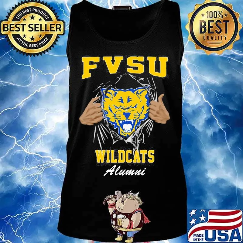 Blood inside cat fvsu wildcats alumni s Tank top