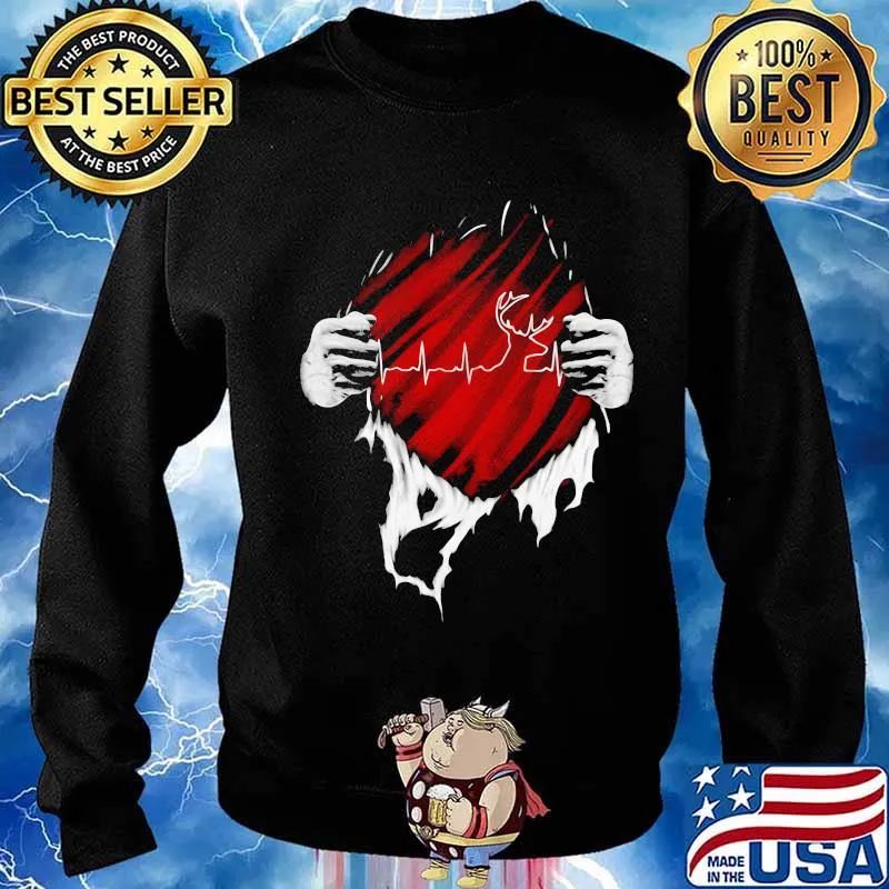 Blood inside deer heartbeat s Sweater