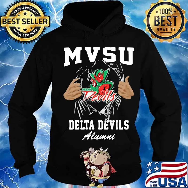 Blood inside mvsu delta devils alumni s Hoodie