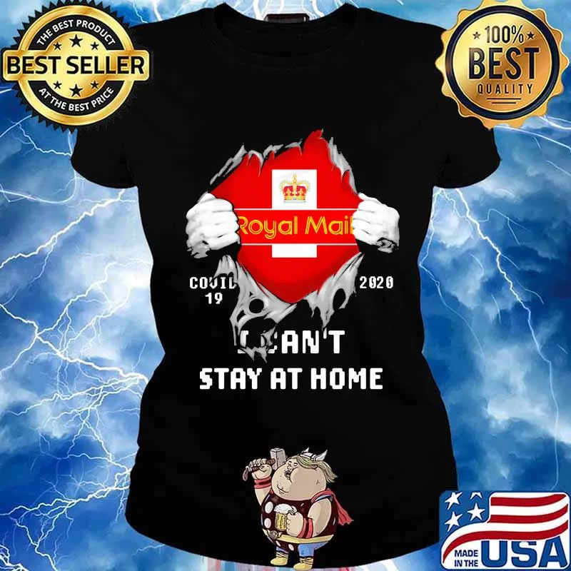 Blood inside royal mail i can't stay at home covid-19 2020 s Ladies tee