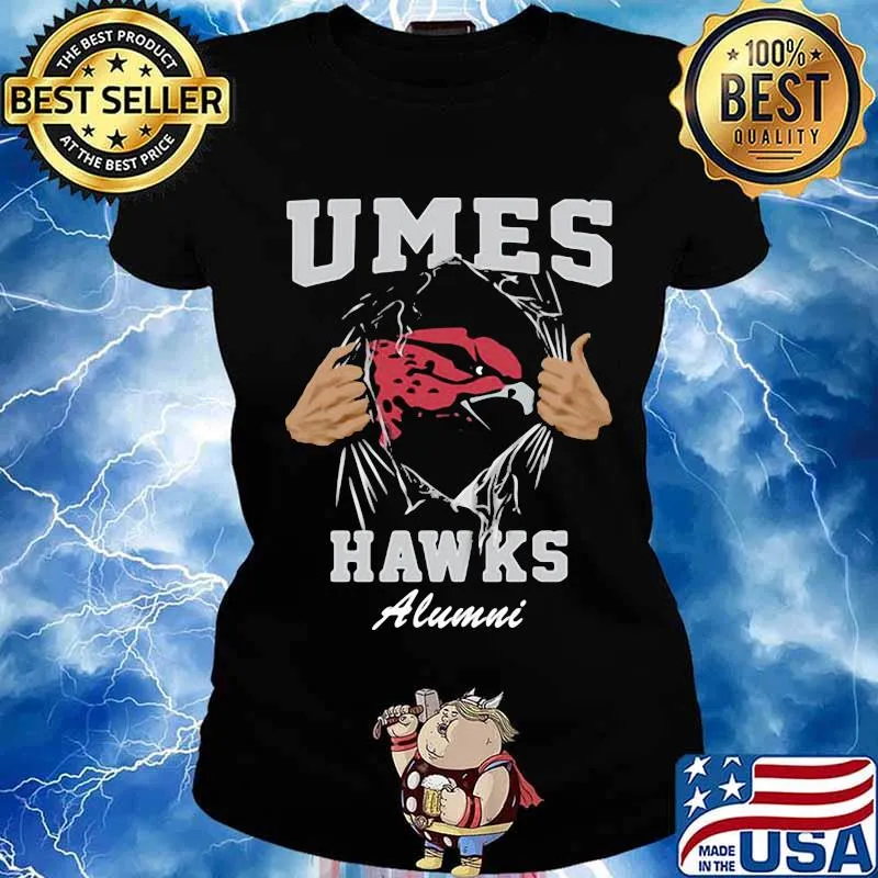 Blood inside umes hawks alumni s Ladies tee