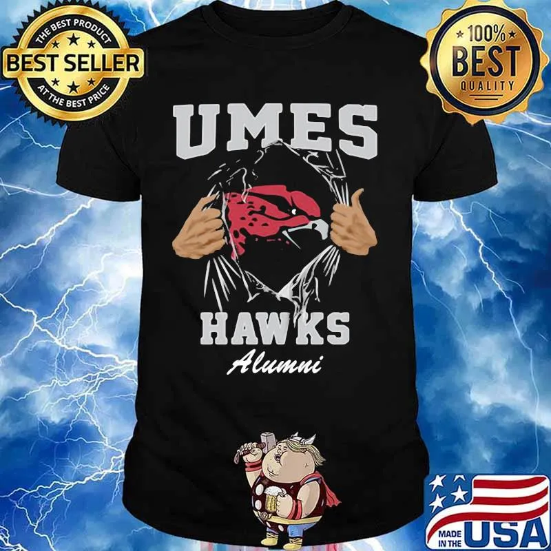 Blood inside umes hawks alumni shirt