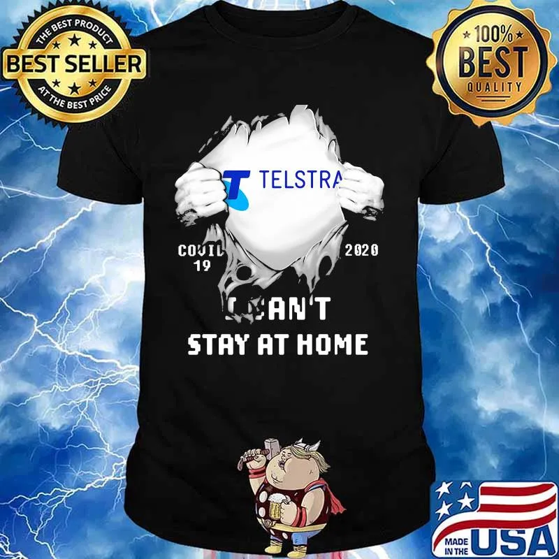 Blood insides telstra i can't stay at home covid-19 2020 shirt