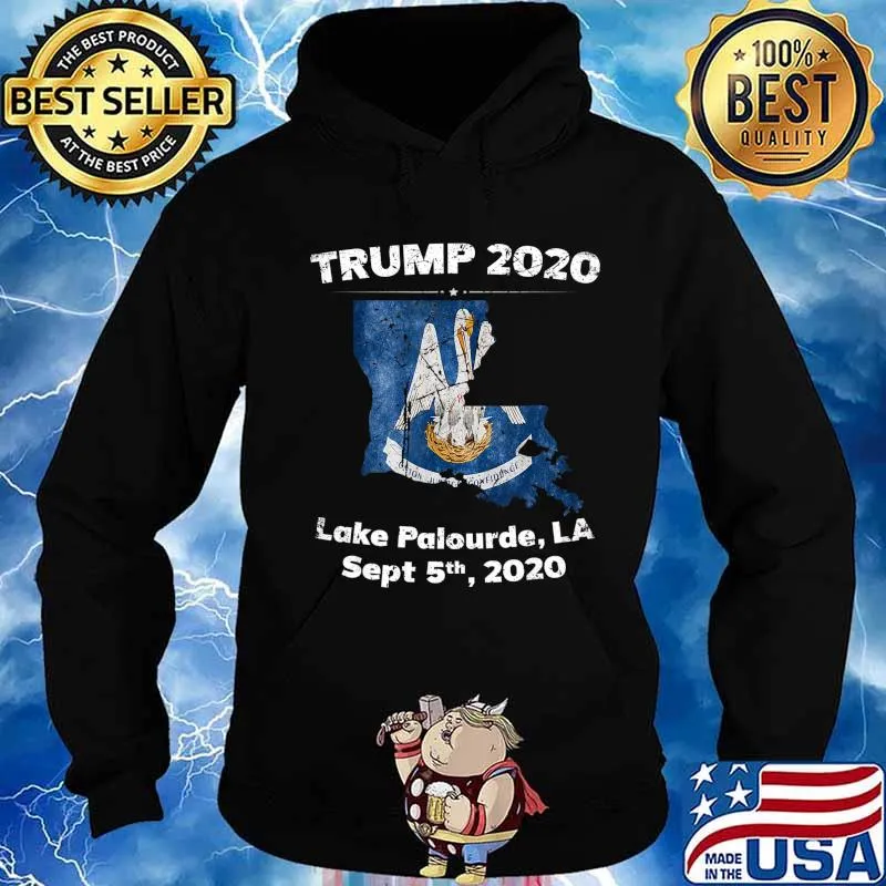 Boaters For Trump 2020 Boat Parade Lake Palourde Louisiana T-Shirt Hoodie