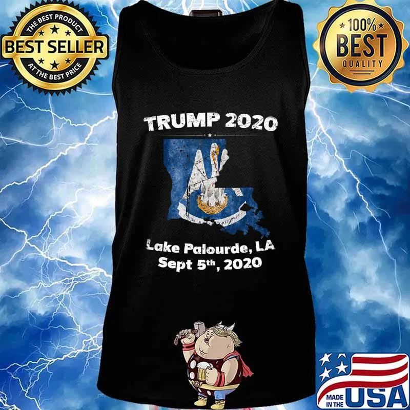 Boaters For Trump 2020 Boat Parade Lake Palourde Louisiana T-Shirt Tank top