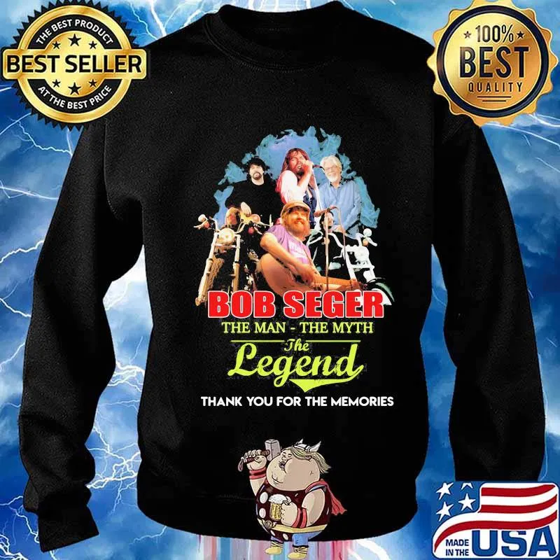 Bob seger the man the myth the legend thank for the memories signature s Sweater