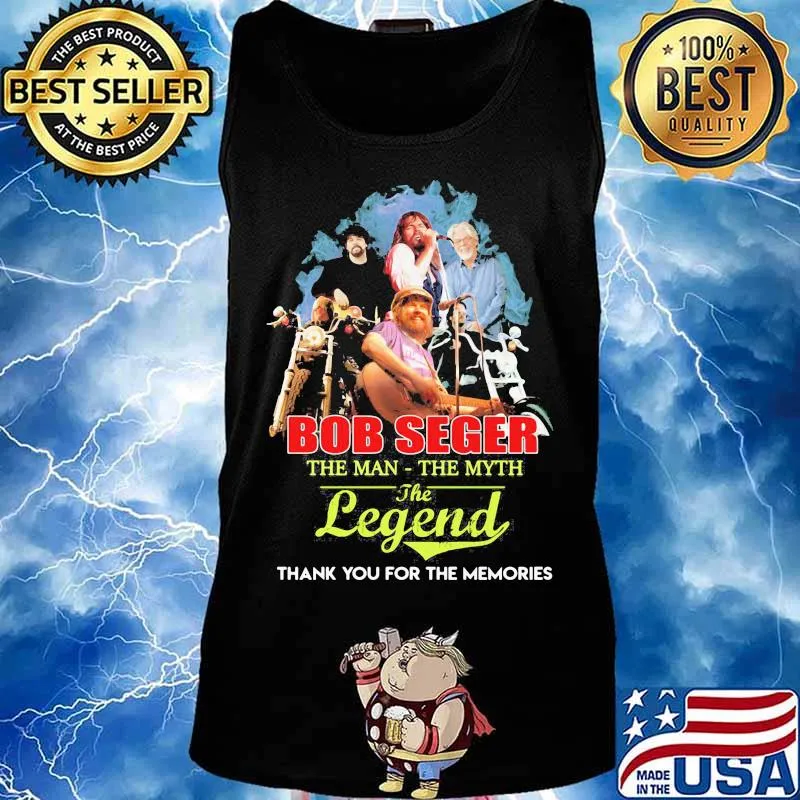 Bob seger the man the myth the legend thank for the memories signature s Tank top