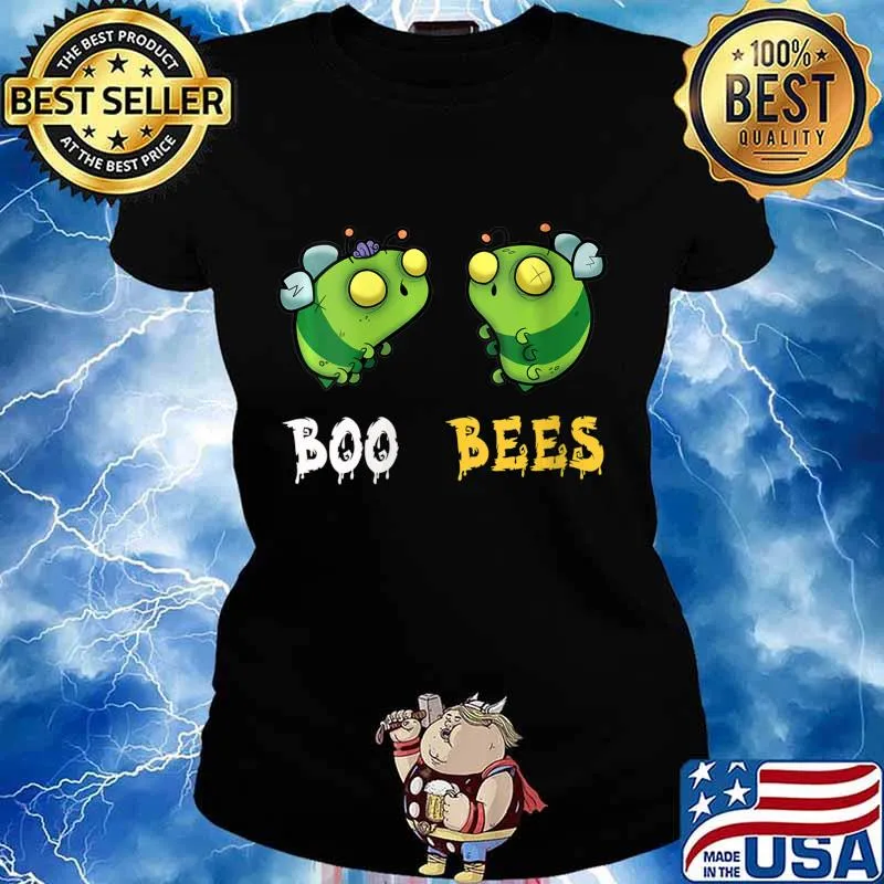 Boo Bees Couples Halloween Costume Funny Shirt Ladies tee