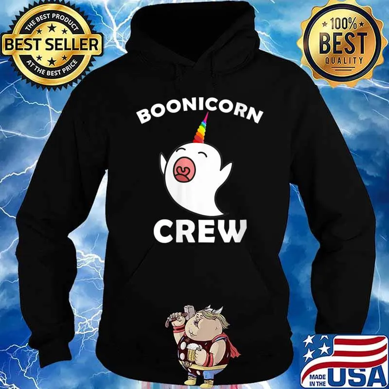 Boonicorn Crew, Cute Halloween Unicorn Ghost Shirt Hoodie