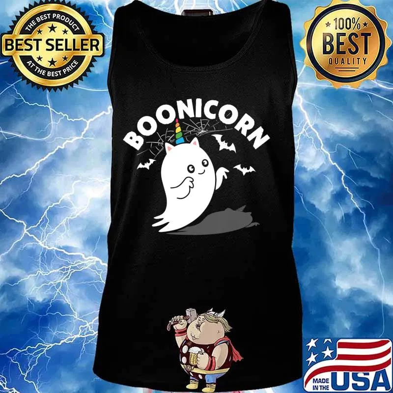 Boonicorn Funny Halloween Ghost Boo Unicorn Lover Gift T-Shirt Tank top