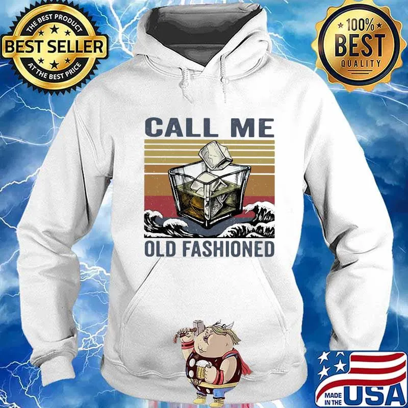 Bourbon call me old fashioned vintage retro s Hoodie