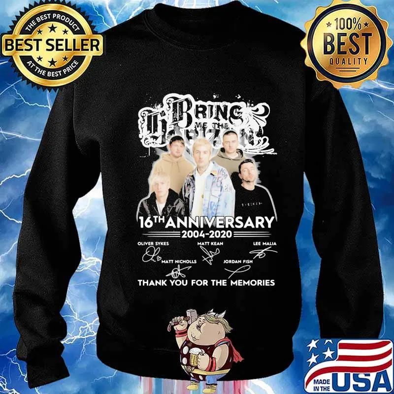 Bring me the horizon 16th anniversary 2004 2020 thank for the memories signatures s Sweater