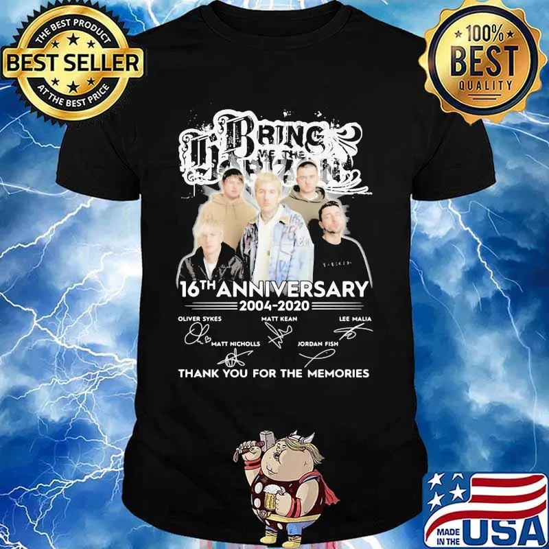 Bring me the horizon 16th anniversary 2004 2020 thank for the memories signatures shirt