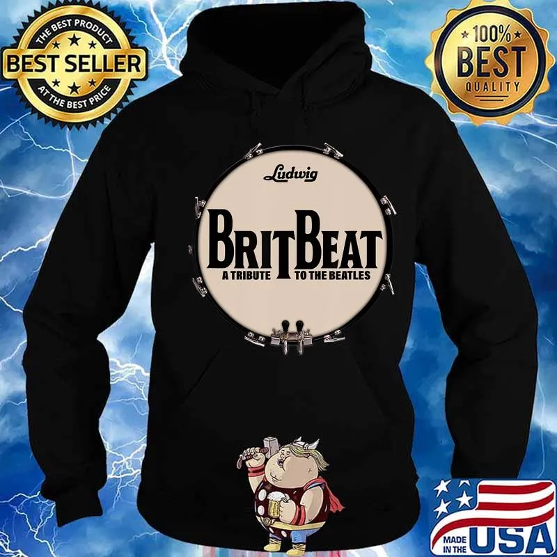 BritBeat 'Fab Four' Tribute Band Apparel Drum T-Shirt Hoodie