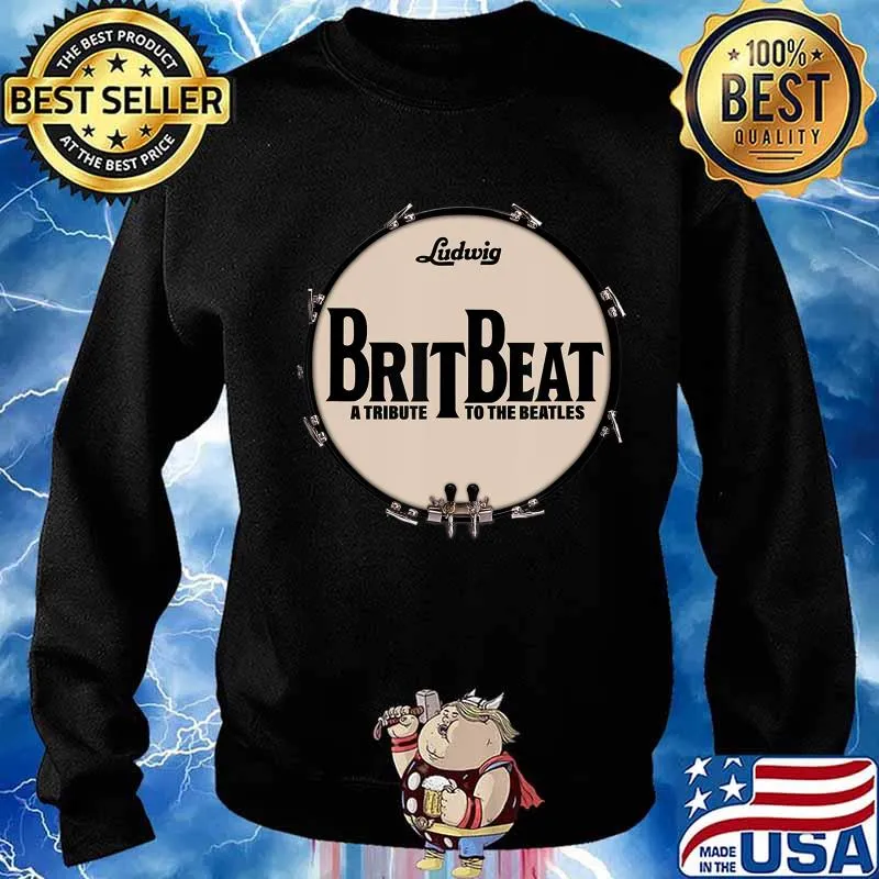 BritBeat 'Fab Four' Tribute Band Apparel Drum T-Shirt Sweater