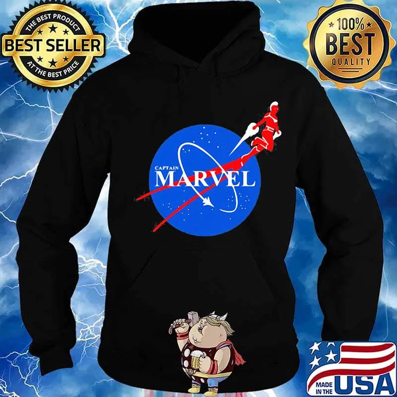 Captain marvel nasa logo s Hoodie