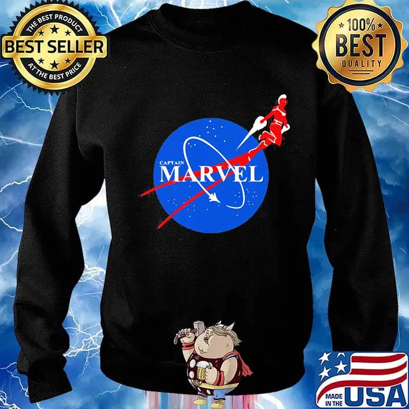 Captain marvel nasa logo s Sweater