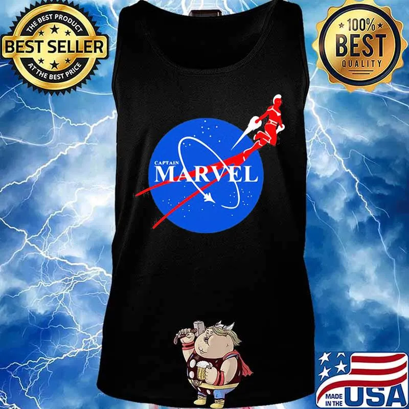 Captain marvel nasa logo s Tank top