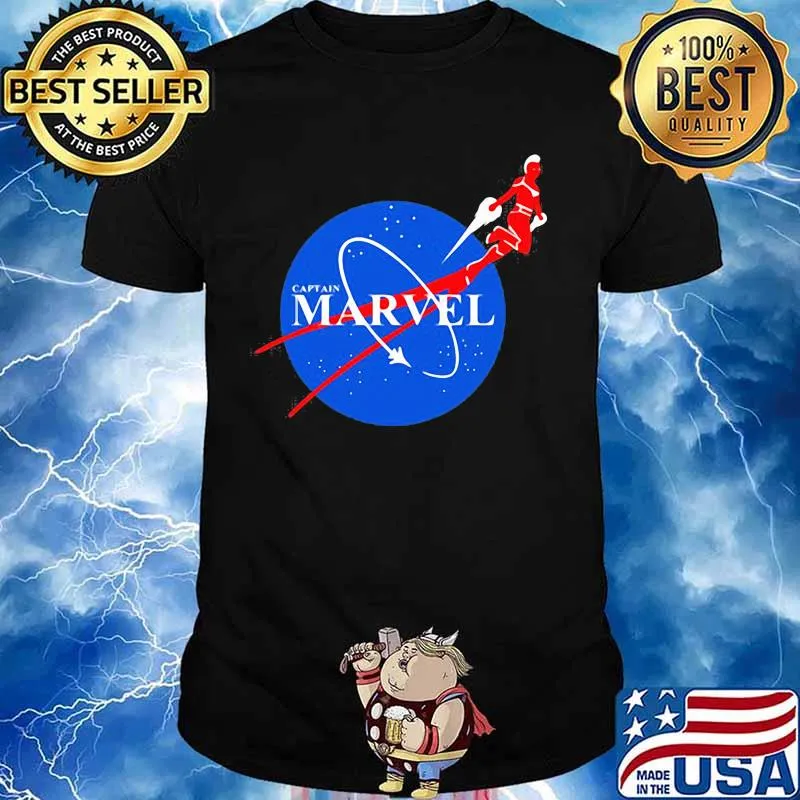 Captain marvel nasa logo shirt