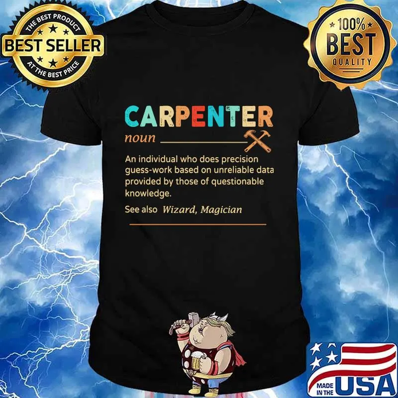 Carpenter noun see also wizard magician vintage shirt