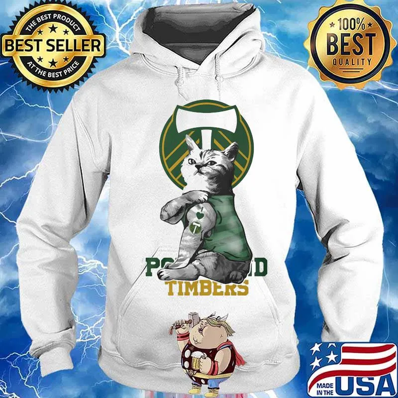 Cat tattoos portland timbers logo s Hoodie