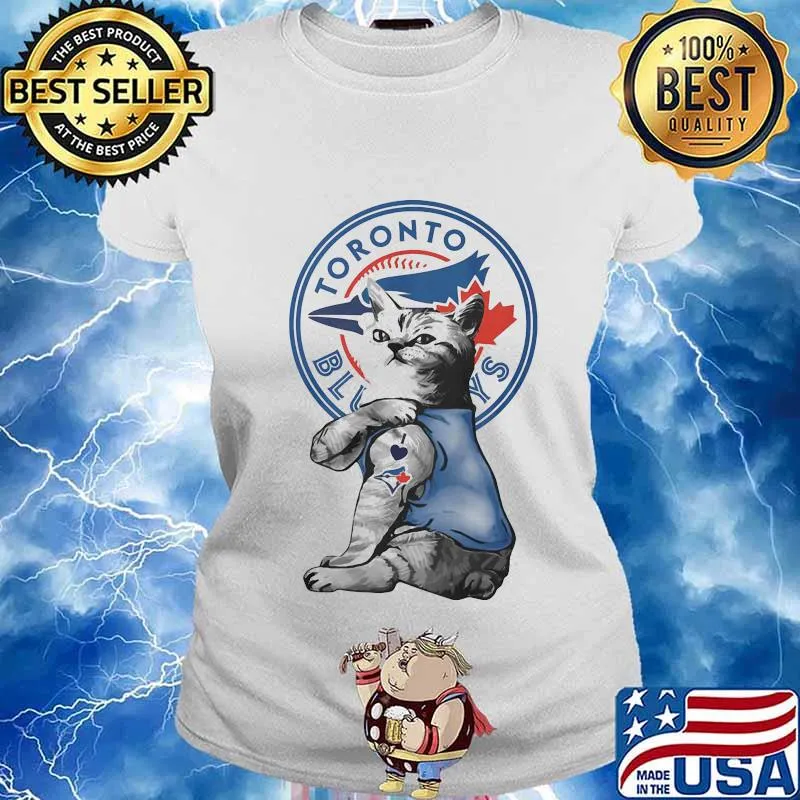 Cat tattoos toronto blue rays logo s Ladies tee