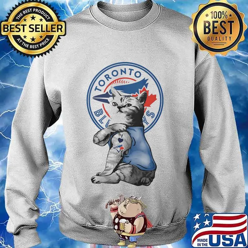 Cat tattoos toronto blue rays logo s Sweater