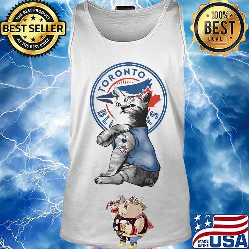 Cat tattoos toronto blue rays logo s Tank top