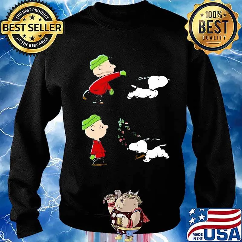 Charlie brown and snoopy merry christmas s Sweater