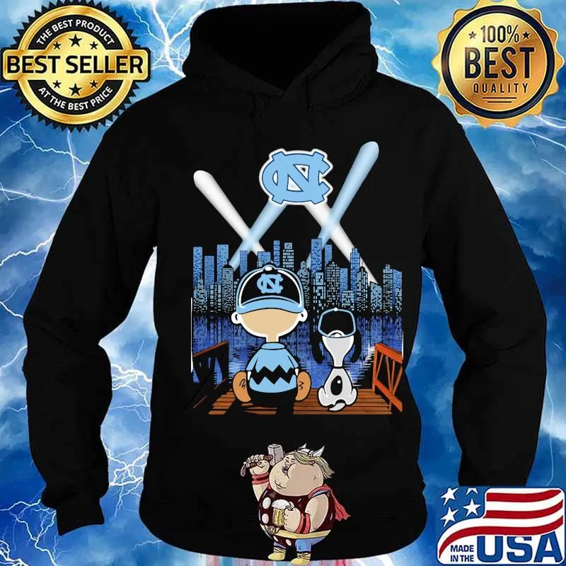 Charlie brown and snoopy north carolina baseball s Hoodie
