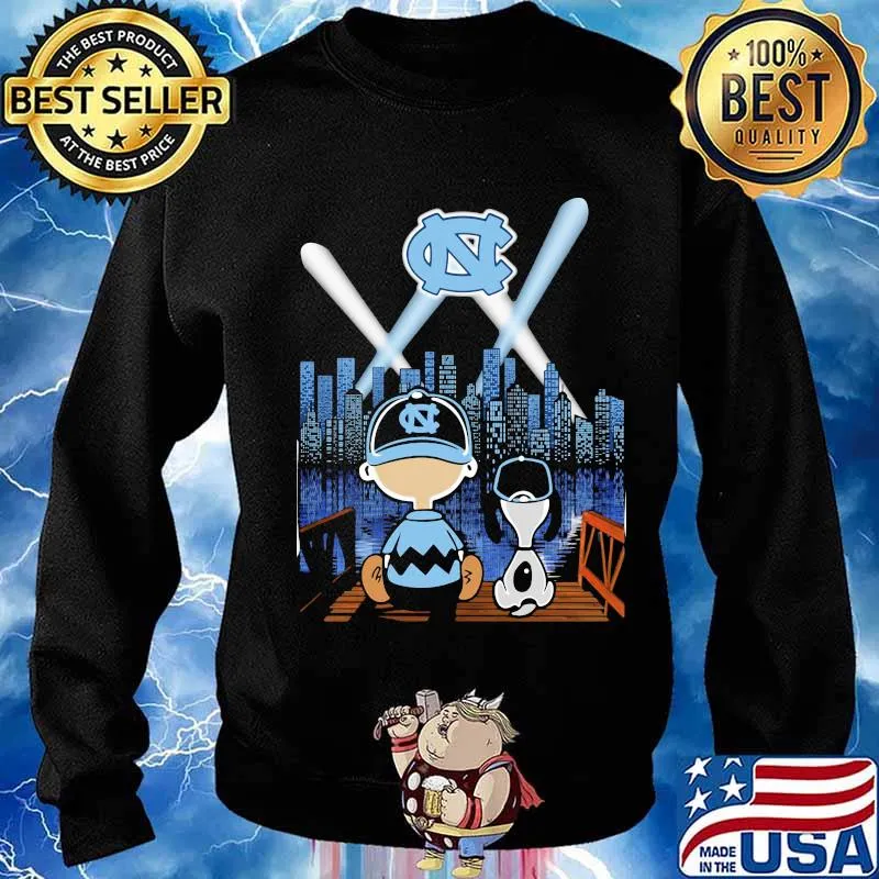 Charlie brown and snoopy north carolina baseball s Sweater