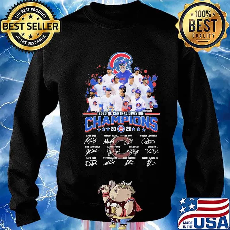 Chicago cubs 2020 nl central division champions signatures s Sweater