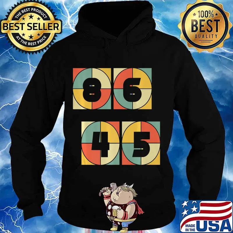 Classic Vintage Style 86 45 Anti Trump Premium T-Shirt Hoodie