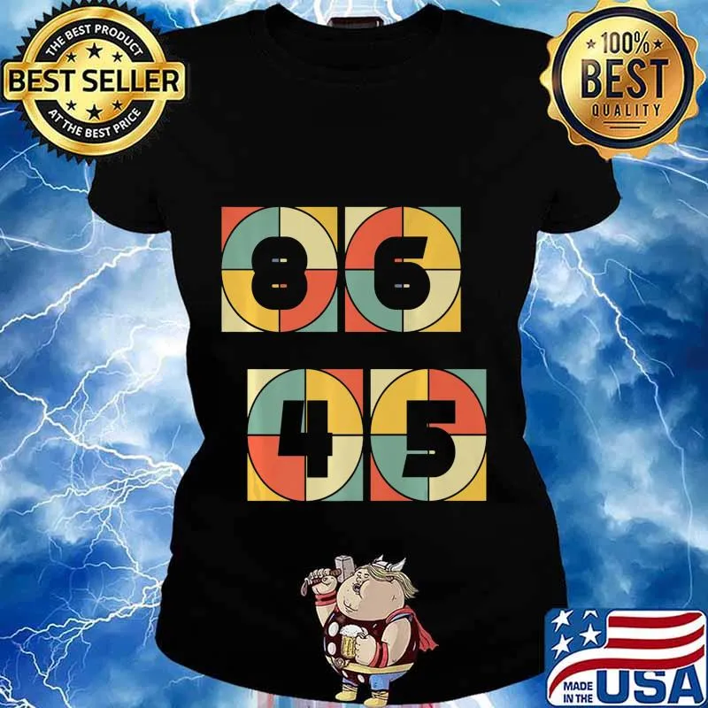 Classic Vintage Style 86 45 Anti Trump Premium T-Shirt Ladies tee