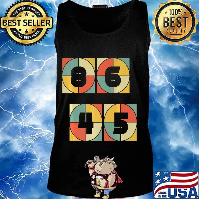 Classic Vintage Style 86 45 Anti Trump Premium T-Shirt Tank top