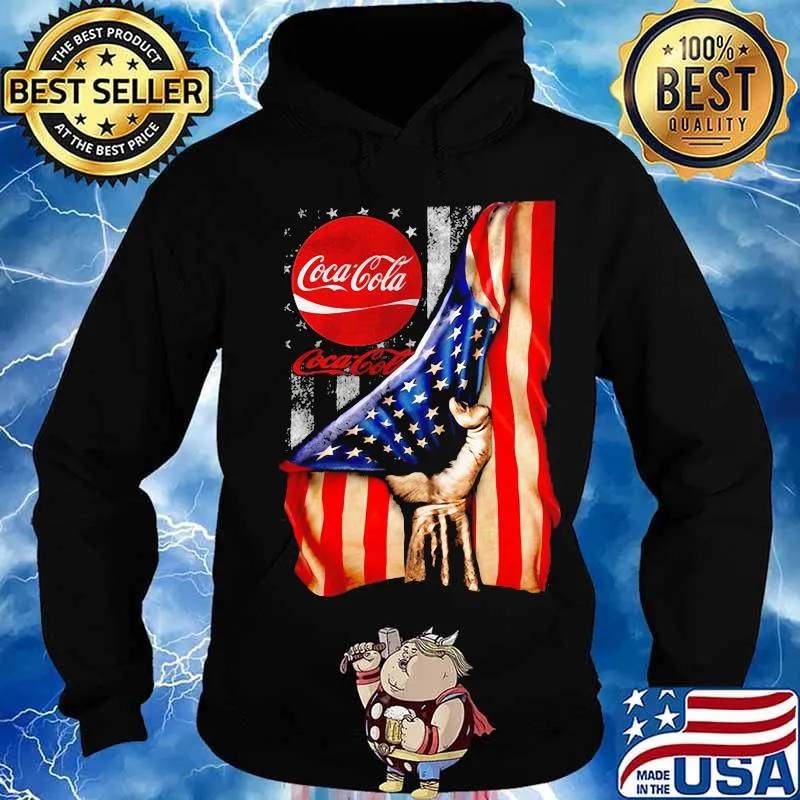 Coca cola american flag s Hoodie